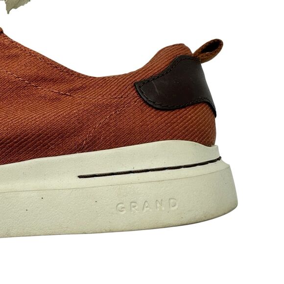 Cole Haan Grand Rally Canvas Court Sneakers C36134 Mens Sz 10.5 Wide 10.5W Red - Picture 8 of 11